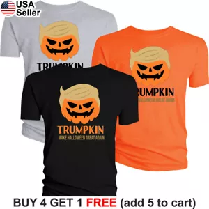 Camiseta Trumpkin Halloween Trump MAGA 2024 Presidente Divertida Parodia Calabaza BTR13 - Imagen 1 de 20