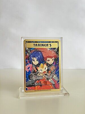 Pokemon Here Comes Team Rocket 278/XY-P METAL GOLD CARD Collectible/Gift/Display