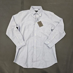 NWT Spier And Mackay Men's 15.5 - 32 Medium Blue Contemporary Oxford Dress Shirt - Picture 1 of 7