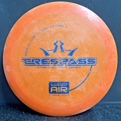 Dynamic Discs Lucid Air Trespass Orange 163g Used Distance Driver - Image 1 of 4