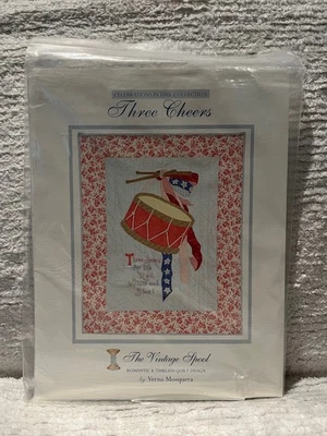 The Vintage Spool Quilt Pattern Three Cheers (4th of July) Verna Mosquera  NEW - Image 1 of 2