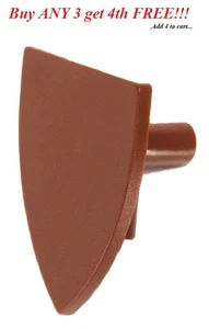 ☀️NEW! Lego Minifigure, Shield Triangular Short Reddish Brown - Picture 1 of 4