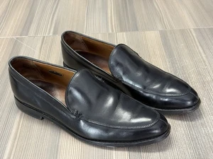Allen Edmonds Shoe Men's 10 Steen Venetian Black Slip-On 5742 Loafer Leather - Picture 1 of 12
