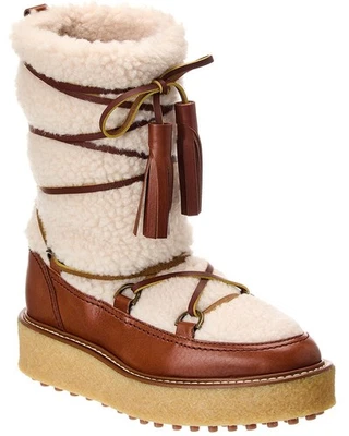 Bota hasta la rodilla Tods Gomma charol para mujer marrón 37,5 Foto 1 de 4