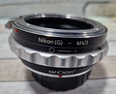 K&F Concept Nikon F(G) - MFT (M4/3) Lens Manual Adapter for Nikon G/F Mount - Image 1 of 4