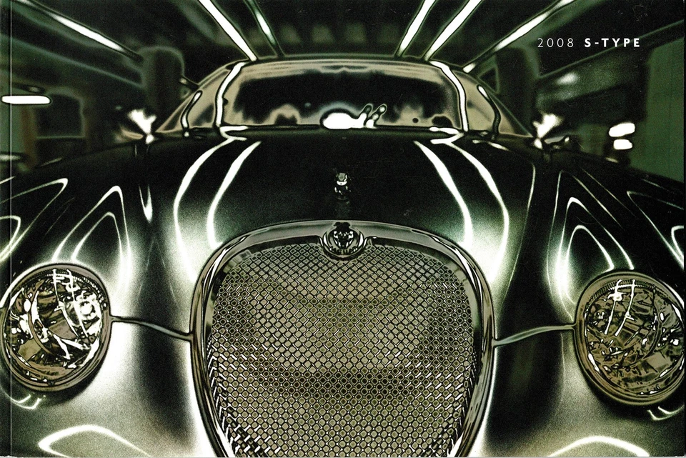2008 Jaguar S-Type 3.0 4.2 4.2R 28-Page Deluxe Sales Brochure w/Paint Chips - Image 1 of 1