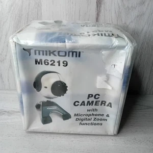 MIKOMI M6219 PC CAMERA WEBCAM - NEW IN DAMAGED BOX - RARE RETRO - Afbeelding 1 van 6