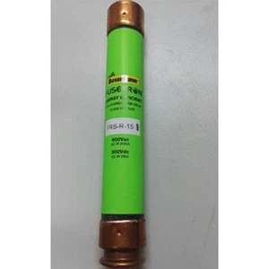 Neu Bussmann FRS-R-15 Fusetron Dual Element Time-Delay Fuse 600V 15Amp - Bild 1 von 1