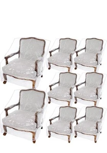 Woanger 8 Packs Plastic Patio Chair Cover Outdoor Furniture Cover Waterproof ... - Picture 1 of 6