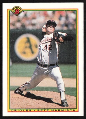 1990 Bowman Pete Harnisch Baltimore Orioles #247 - Image 1 of 2