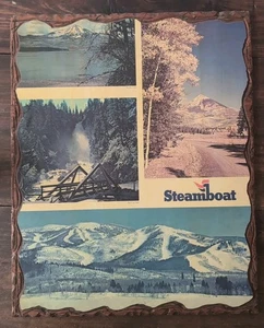 Vintage Merry Plaquesters Denver Colorado Steamboat Ski Lodge Art - Bild 1 von 6