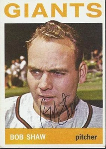 BOB SHAW SAN FRANCISCO GIANT SIGNED AUTOGRAPH CARD W/COA - Picture 1 of 1