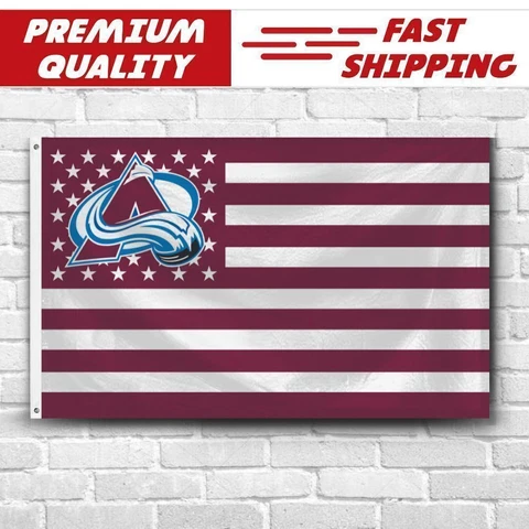 Premium Flag Colorado Avalanche 3x5 ft USA Banner NHL Ice Hockey Team Champions Cover