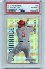 2012 PANINI PRIZM #D9 ALBERT PUJOLS "DOMINANCE - PRIZM", ANGELS, PSA 10 (60062)