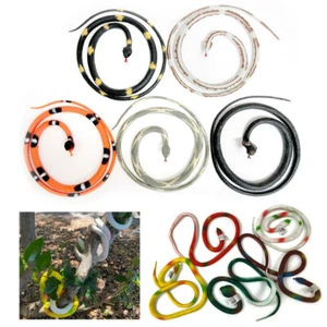2 X Rubber Snake Realistic Toy Fake Safari Garden Joke Prank Soft Halloween Prop - Picture 1 of 1