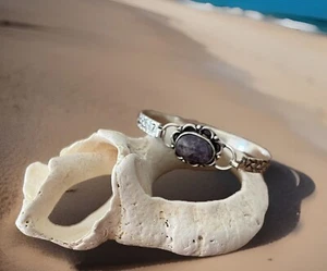 Lepidolite Gemstone bracelet -Sterling Silver 925 Plated-Brand New - Picture 1 of 4