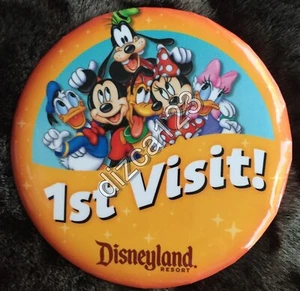 Disney Button Disneyland First 1st Visit NEW style Button - Picture 1 of 2