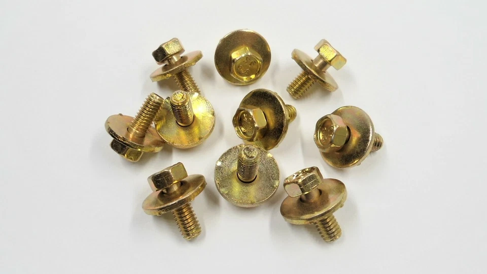 ¡10 TORNILLOS DE CARROCERÍA PARA NISSAN! M.6-1.0 x 16MM 10MM HEXAGONAL SE ADAPTA A MURANO MAXIMA ARMADA ETC Foto 1 de 3