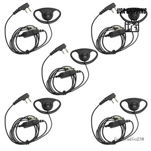 Zestaw 5 słuchawek w stylu D do radia IC-F3011 IC-F4011 V8 V80 V80E V82 V85 - Zdjęcie 1 z 6