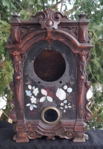 Antique 1870s Waterbury IRON FRONT Mantle Clock Frame - NEEDS HELP - FINISH ME - Picture 1 of 11