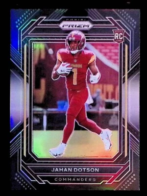 Jahan Dotson 2023 Panini Prizm Black - Silver Prizm #PB-15 RC - Image 1 of 2