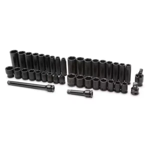 HUSKY 3/8 In. Drive Impact Socket and Accessory Set (40-Pieces) - Picture 1 of 8