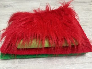 4x Set Teddy Fell Kunstfell KoWebpelz Plüsch Weichnachts Deko Bekleidung Kostüme - Bild 1 von 8