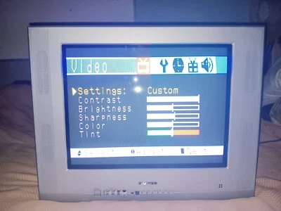 Daewoo DTQ-20U6SC 20" Retro Gaming TV CRT AV/RCA Entradas Color Probado De Colección Foto 1 de 4