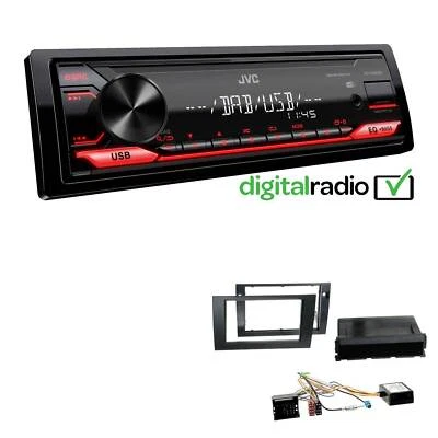 JVC 1-DIN Digital Media Autoradio DAB+ USB AUX für Seat Exeo schwarz mit Canbus - Bild 1 von 4