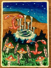 MTG ARTIST PROOF MTG Concordant  Crossroads AP Sketch Art Amy WEBER