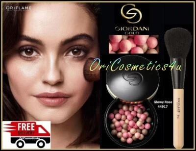 Oriflame Giordani Gold Serum Infused Pearls Glowy Rose & Powder Brush - Image 1 of 4