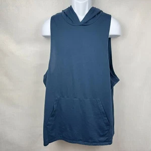 Coofandy Herren Blau Workout Tank Top mit Kapuze Gr. XXL Bodybuilding Off Ärmellos - Bild 1 von 6