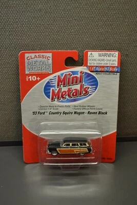Mini Metals '53 Ford Country Squire Wagon Raven negro #30253 Foto 1 de 2