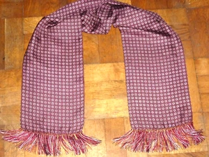 VINTAGE Retro Silk Scarf Cravat Dapper Scooter Mod Indie Goodwood Ascot Races - Picture 1 of 5