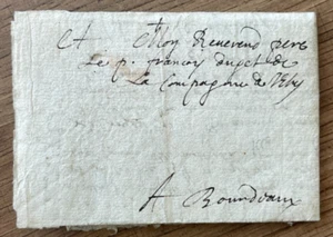 -=-=- Brief von AGEN nach BORDEAUX datiert 1667 -=-=- - Bild 1 von 2