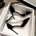Luxury Women High Heels Pumps Rhinestone Strap Stilettos Party Wedding Shoes