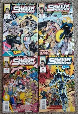 Shadow Riders comic lot 1 2 3 4 1993 Marvel UK Cable Ghost Rider compete minisrs