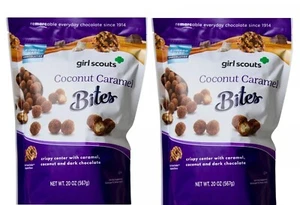 2-PACK Edward Marc Girl Scouts Coconut Caramel Bites, 20 Ounce each bag - Picture 1 of 3