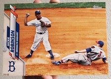 JACKIE ROBINSON 2020 Topps Short Print Variation SP 5X7 JUMBO CARD #/49 DODGERS