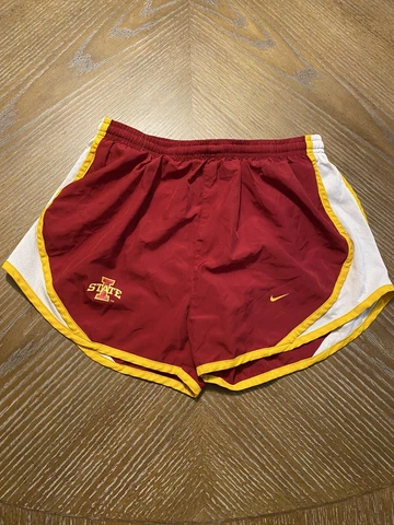 Nike Iowa State Women's Size Medium Lined Dri Fit Running Shorts NCAA ISU Cover