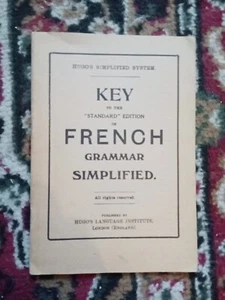 Hugo’s Simplified System French Grammar Simplified Free P&P - Picture 1 of 2