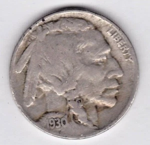 1930 Buffalo Nickel in VERY GOOD condition ~ PLEASE SEE THE SCAN   stk Ac4 - Picture 1 of 5