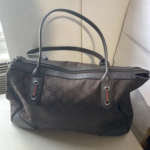 Borsa vintage Gucci originale linea Princey Sherry GG tela pelle marrone 293599 1998 - Foto 1 di 18