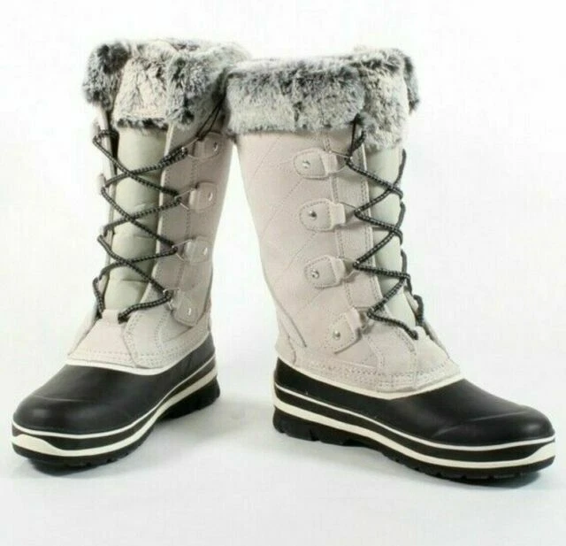 Khombu Emily Women`s Boots - Gray, US 8