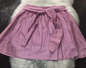 Tara Jarmon Lovely Skirt Size 42 Lavender Purple Waist Tie Detail Super Cute! - Picture 1 of 12