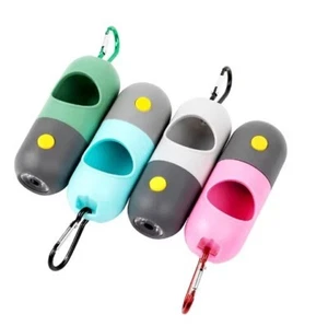 LED Dog Poop Bag Dispenser with Flashlight - Convenient & Portable for Night Wal - Picture 1 of 6