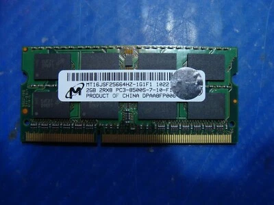 MacBook Pro 15" A1286 2010 MC371LL/A Micron 2GB Ram Memory 2RX8 PC3-8500S GLP* - Image 1 of 2