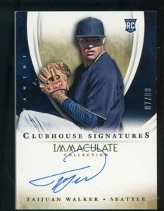 2014 Immaculate Club House Signatures Taijuan Walker Mariners RC Rookie AUTO /99 - Picture 1 of 2