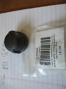 2 pcs, 1/2" NPT Black Malleable Iron Pipe Fitting End Cap New in sealed bag - Picture 1 of 3