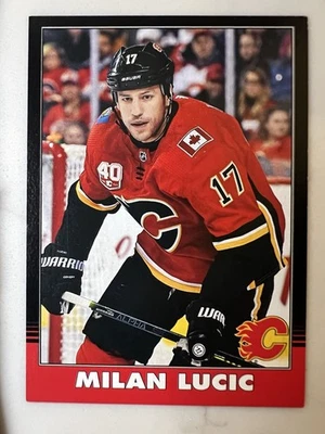 2020-21 O-Pee-Chee Retro Black Border Milan Lucic #209 Flames /100 - Image 1 of 2
